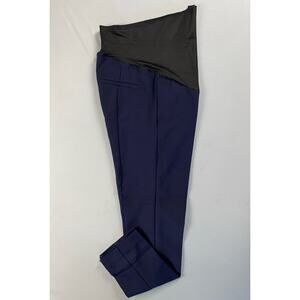 Ann Tayor Loft Pull On Slim Fit Maternity Pants. Navy Blue, Women's 10. NWT!